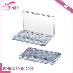 Popular silver color eye shadow container / powder case