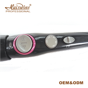 Private label ceramic auto hair curler automatic rotating curling iron wand hair curling machine with LED display as seen on tv