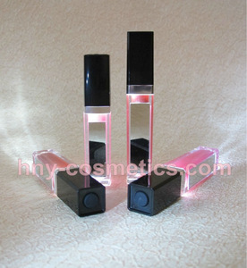 Private label lip gloss with led light and mirror