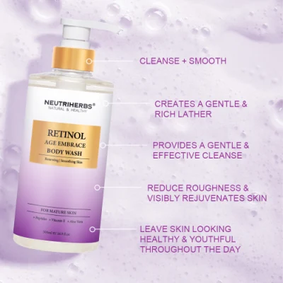 Private Label Renewing Skin Retinol Body Wash Gel