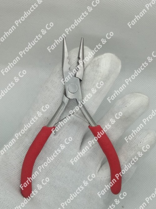 Red Color PVC Grip Hair Extension Pliers with 3 holes for micro rings