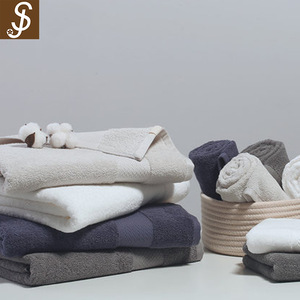 S&J High Quality Custom Cheap 5 Star Hotel Supplies Cotton Bath Sets Hotel Towel