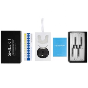 smilekit new generation peroxide gel led wireless teeth whitening kit