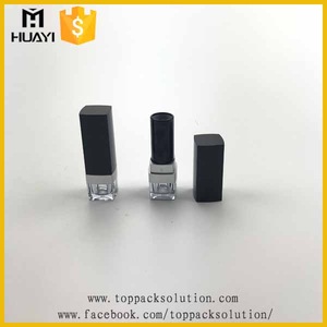 square shape plastic make your own lipstick tube