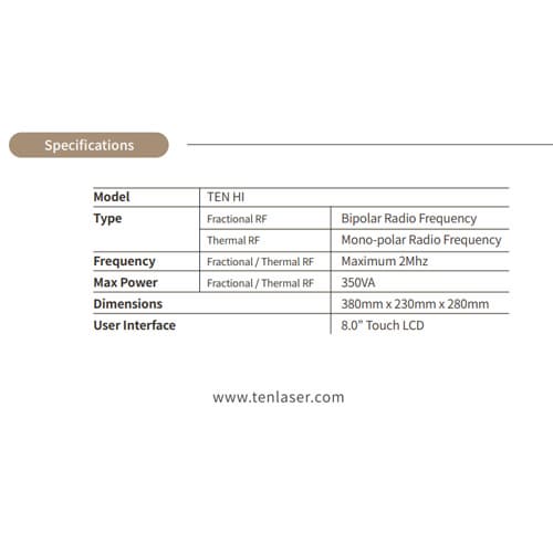 TEN HI (Non-needle Fractional RF)