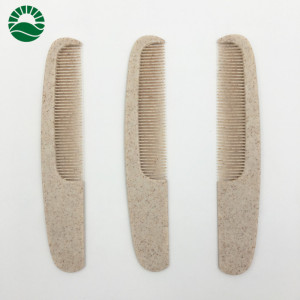 Wheat straw wholesale hotel distributes hair comb cheap and personalized disposable plastic hotel comb