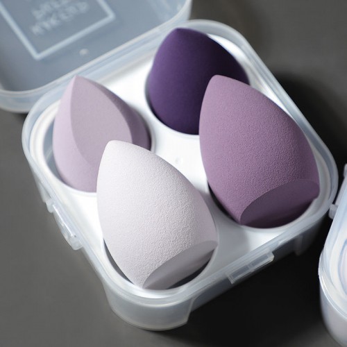 Wholesale 4PCS Cosmetic Makeup Sponges Set with Box – Soft Blending Beauty Sponges