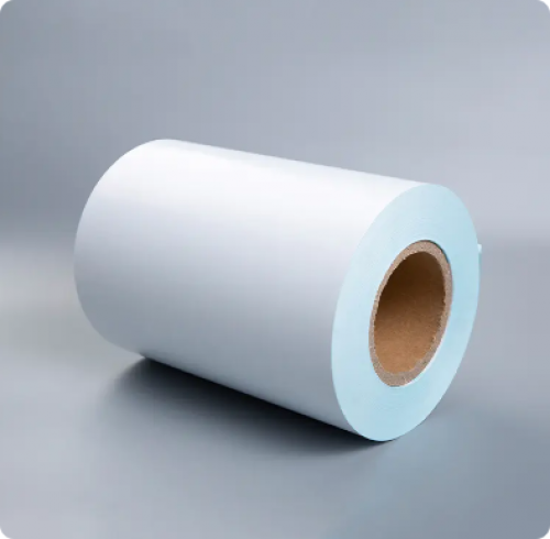 Semi Glossy Paper With Blue Glassine Liner