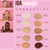 IDA Beauty Glam It! Liquid Foundation | Full Foundation Coverage, Matte Finish, Long-Lasting, Lightweight | Vegan, Halal, Cruelty-Free (Keji, 35ml)