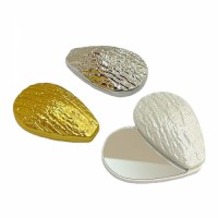 Pocket Unique Design Double-sided Zinc Alloy Folding Makeup Cosmetic Mirror