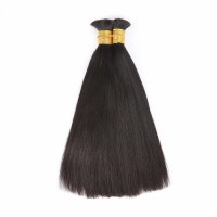 Hot beauty unprocessed 100% real hair straight bulk hair