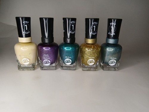 Sally Hansen Miracle Gel Nail Polish 0.5 fl oz Mardi-gras Colors New