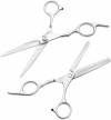 Hair Cutting Scissors Kit 9 PCS Stainless Steel Haircut Shears Set with Trimming Scissors-Thinning Scissor-Comb-Hair Clip Sliver