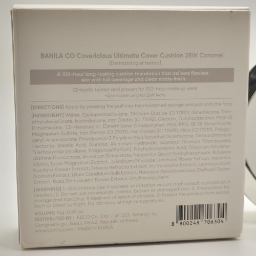 BANILA CO Covericious Ultimate Cover Cushion Long-Wear Foundation - 28W CARAMEL