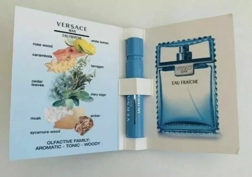 Versace Cologne Collection For Men Sample Spray Vials 1ml