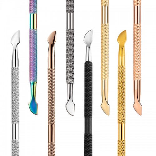 Nail Pusher Manicure Pedicure Clean Care Tools Cuticle Spoon Pusher