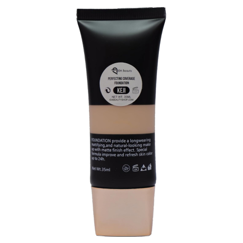 IDA Beauty Glam It! Liquid Foundation | Full Foundation Coverage, Matte Finish, Long-Lasting, Lightweight | Vegan, Halal, Cruelty-Free (Keji, 35ml)