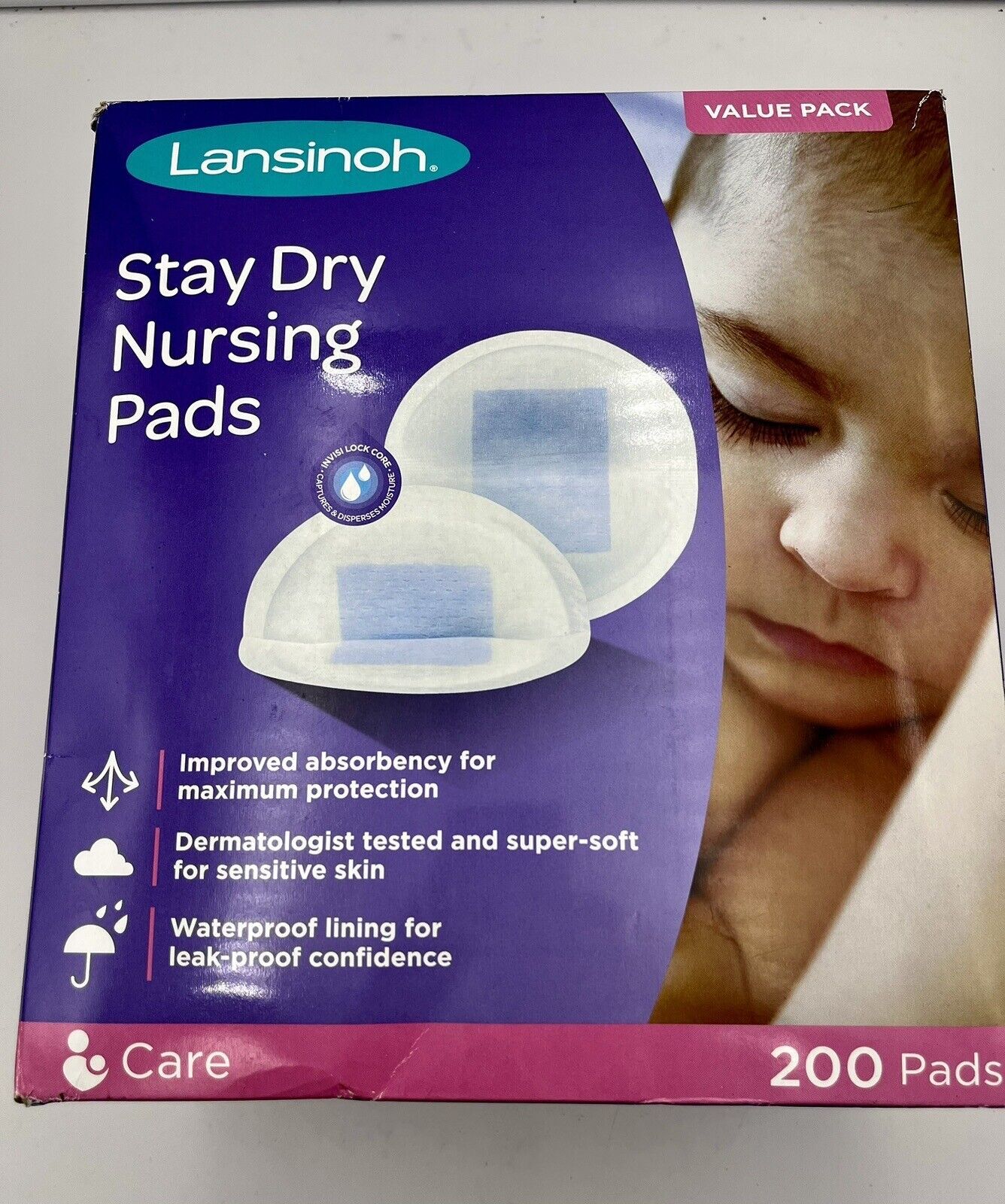 Lansinoh Stay Dry, Disposable Nursing Pads - 200