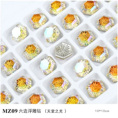 10 Styles Colorful Nail Art Crystal Stone Decoration/Accessory for Nail Beuty Designer