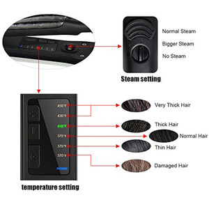 2018 New hot sale professional flat iron steam hair straightener