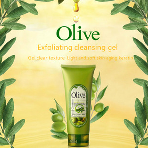 2019 Hot sale Olive Exfoliating Facial Cleanser Female Male Body Face Exfoliating  Hand and Foot Gel Whitening Body Scrub