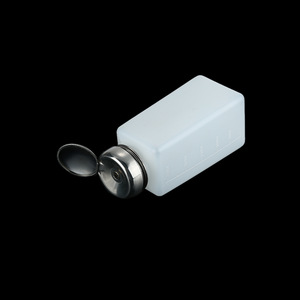 250ml Nail Polish Remover Empty Bottle White Pressing Bottle Salon Nail Art Decoration Tool