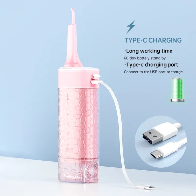 3 Modes Oral Irrigator Rechargeable Water Floss Portable 1800ml Irrigator Dental Water Flosser Jet Teeth Cleaner with UV