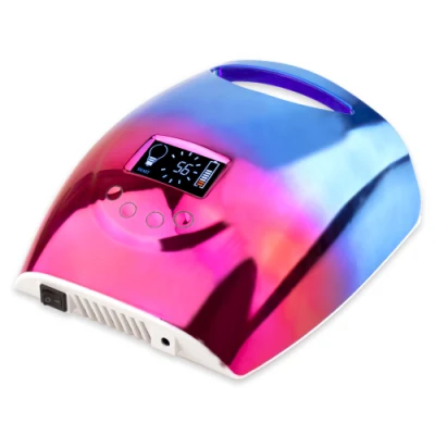48W UV LED Nail Lamp with 20 PCS LEDs for Curing Gel Nails Rechargeable Cordless Nail Lamp