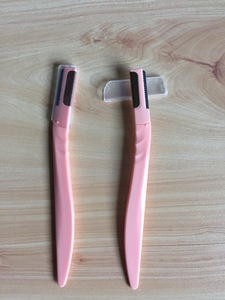 Best quaity long handle Custom Printing Plastic Eyebrow Razor