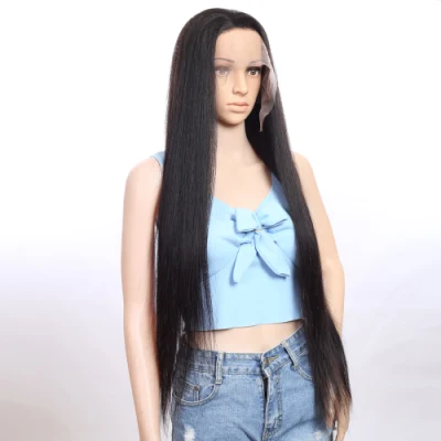 Best Selling Wholesale Antimi Cheap Brazilian Human Hair 13X4 Natural Straight Transparent HD Lace Front Wigs for Black Woman