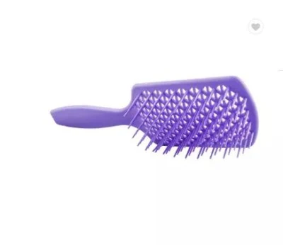 Colorful Custom Private Label Brush Hollow Grid Design Hair Brush Square Paddle Plastic Rectangle Hair Brush