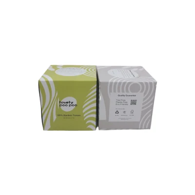 Custom 100% Virgin Bamboo Pulp 2 Ply Facial Tissue with Wholesale Price for Home