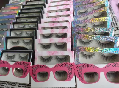 Factory Wholesale Vendor Private Label 3D Mink Lash Natural Full Strip Vegan Eyelashes with OEM Lash Box