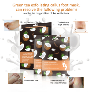 High Quality Skin Foot Care Purederm Peel Mask Manufacturer Natural Coconut Exfoliating Peeling Foot Mask