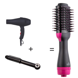 Hot Air Brush Fast Straight Ceramic Brush Hair Straightener