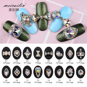 Hot Sell Alloy Crystal Rhinestone Nail Art Design AR01-AR156