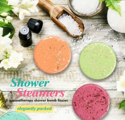 Hot Sell in Stock Gift Set Organic Lavender Shower Aromatherapy Tablets Vegan Supplier Aromatherapy Luxury Shower Steamer