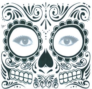 Hot selling Halloween facial stickers / Eyeshadow Sticker / Eye Face Waterproof Temporary Tattoo sticker for Beauty Makeup l