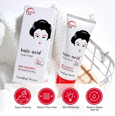 Kojic Acid Face Cleanser Deep Cleansing Anti Acne Oil Control Kojic Acid Facial Wash 100g