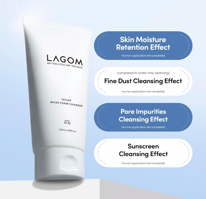 LAGOM Cellup Micro Foam Cleanser 120ml