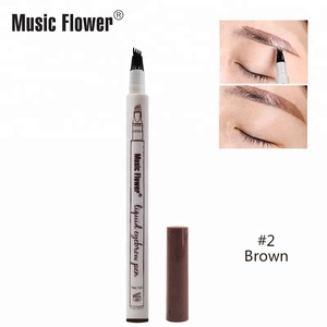 Liquid Eyebrow Pencil Waterproof with 4 Micro Fork Tip Simulate Raw Eyebrows waterproof fork tip eyebrow tattoo pen