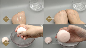 maquillaje proveedores de china FREE SAMPLE SPONGE PUFF beauty accessories Beauty Makeup maquillaje with Peach shape