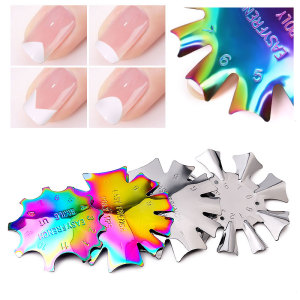 Misscheering  Acrylic Nail Cutter Tool French tip cutter C- Curve Tool Smile Line Single Tip Edge Metal trimmer