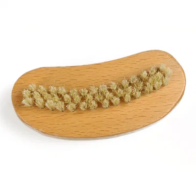 Moon Shape Nail Brush with Soft Bristles Two-Side Firm Scrub Brush for Toes and Nails Foot Exfoliation Nail Care Brush