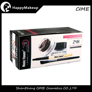 Music flower eye liner gel Black and Brown best waterproof eyeliner