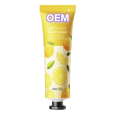 OEM Grapefruit Hand Cream Fruit Fragrant Tender and Moist 30g