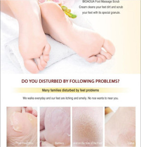 OEM ODM BIOAQUA Foot Care product Shea Butter Nourishing whitening Tender Foot cream