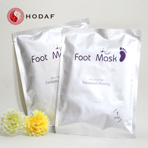 Orange foot care pack skin care products foot peel spa socks exfoliating foot mask