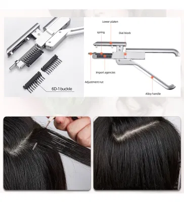 Original Manufacturer Factory 1st Generation Faster Natural Real Hair Extension 6D Hair Extensions Machine Kit