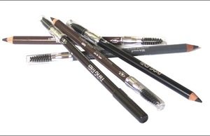 permanent eyebrow pencil with brush end never smudge 5 colors